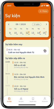Lịch lễ giỗ & thư viện dòng họ