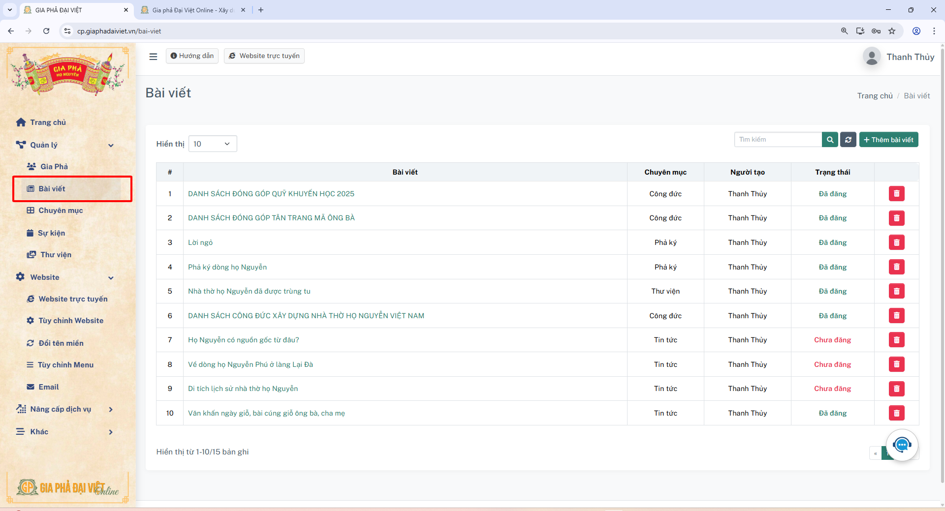 Phần mềm lưu trữ gia phả miễn phí 2