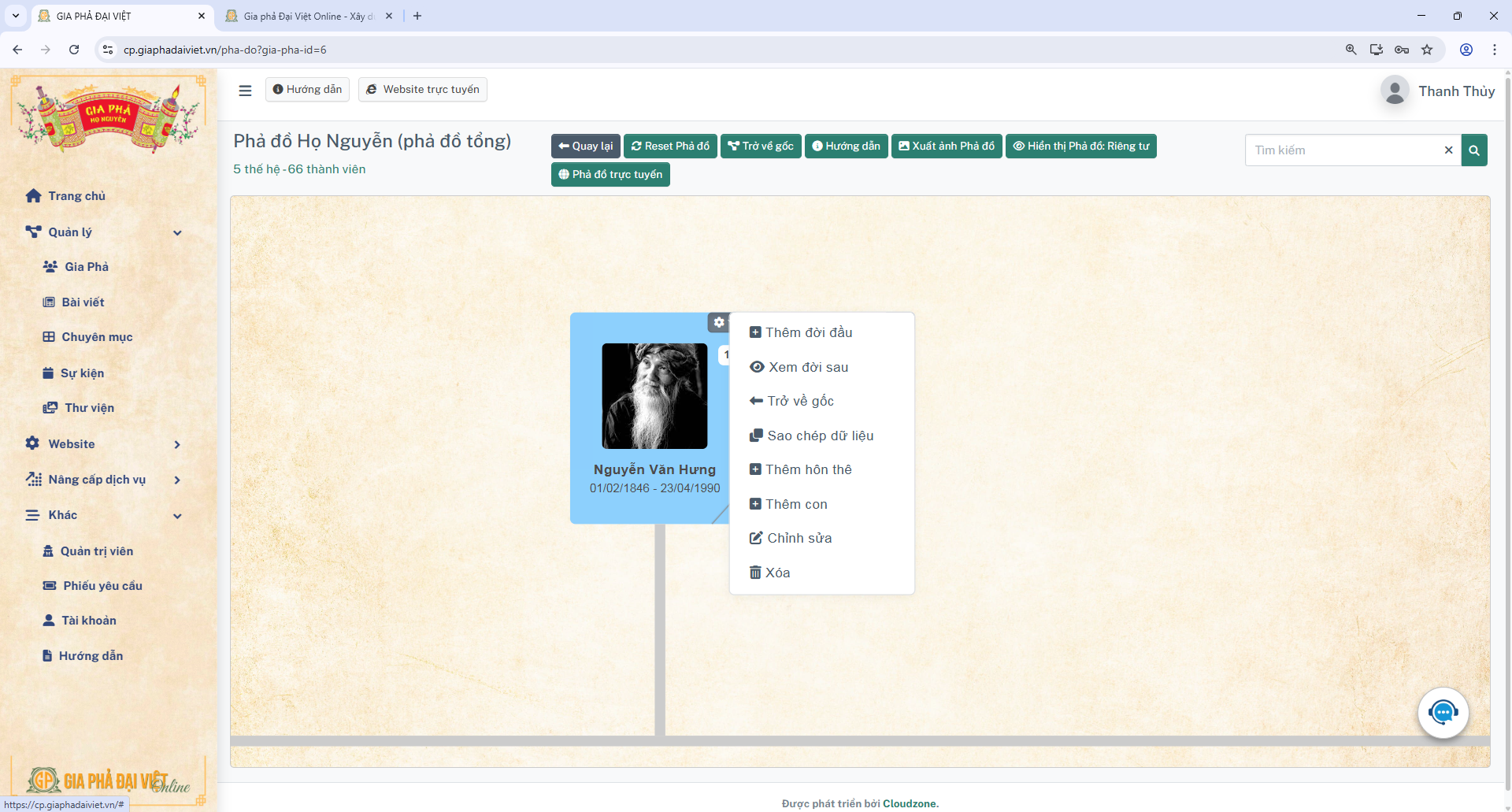 Phần mềm lưu trữ gia phả miễn phí 5