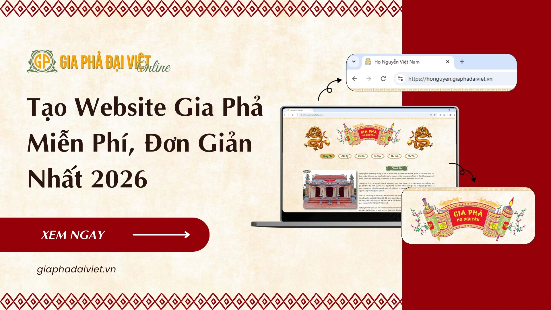 Tạo Website Gia Phả Miễn Phí, Đơn Giản Nhất 2026