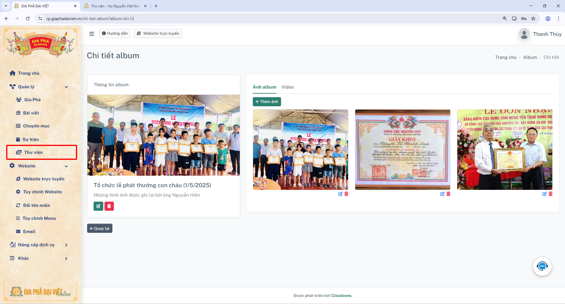tao website gia phả 5