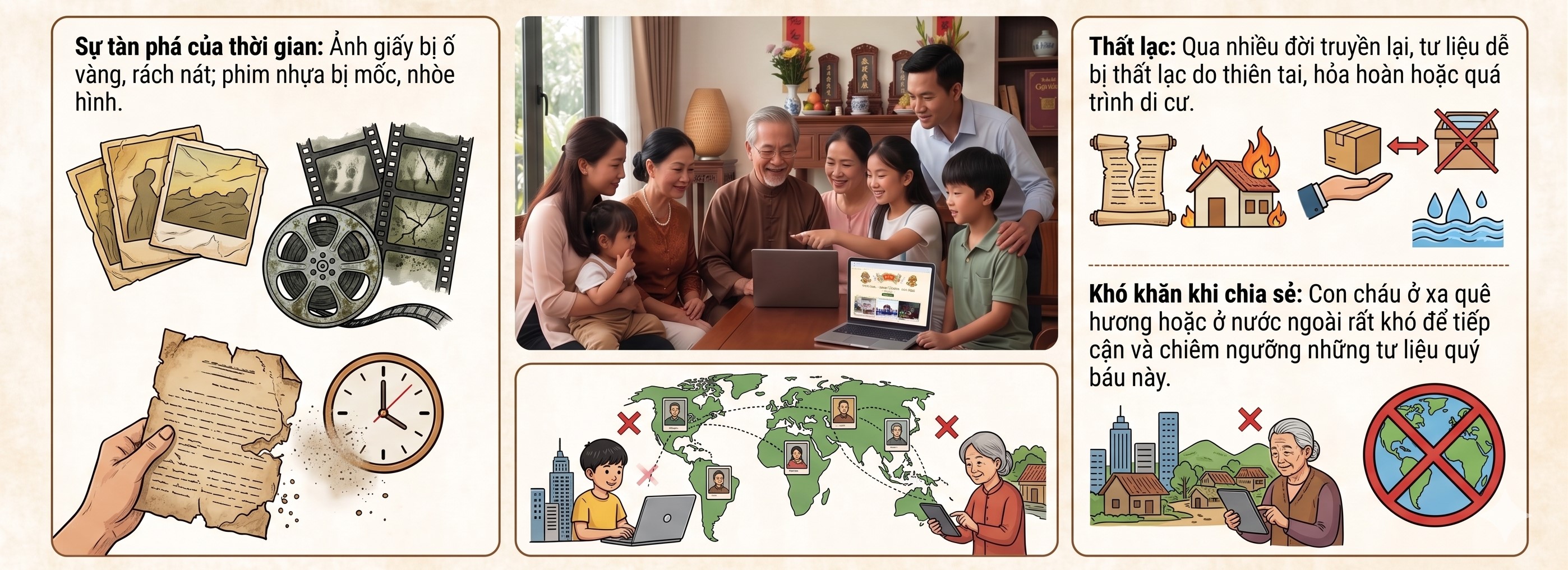 Lưu trữ hình ảnh, video tư liệu dòng họ vĩnh viễn trên nền tảng số 3y