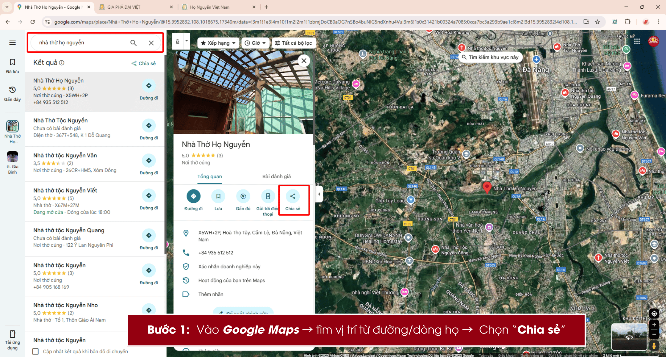 Hướng Dẫn Chèn Bản Đồ Google Maps Vào Website Gia Phả 2 gia pha dai viet giaphadaiviet.vn