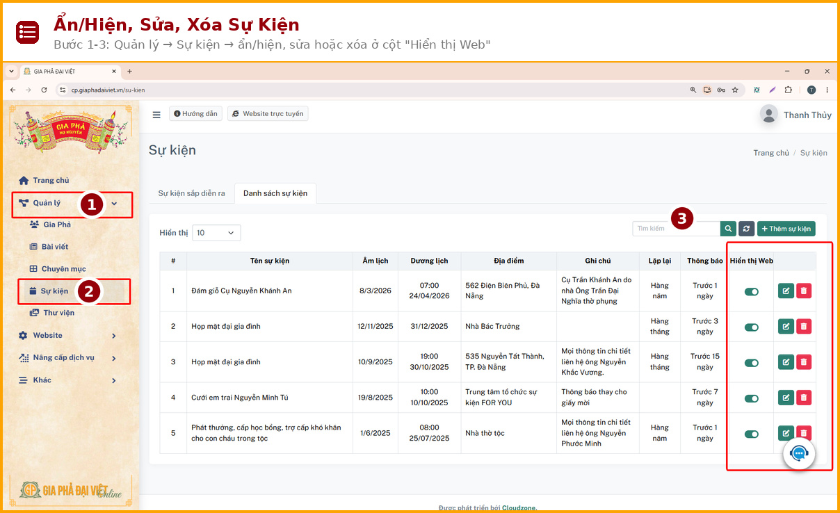 an hien sua xoa su kien buoc 01 03