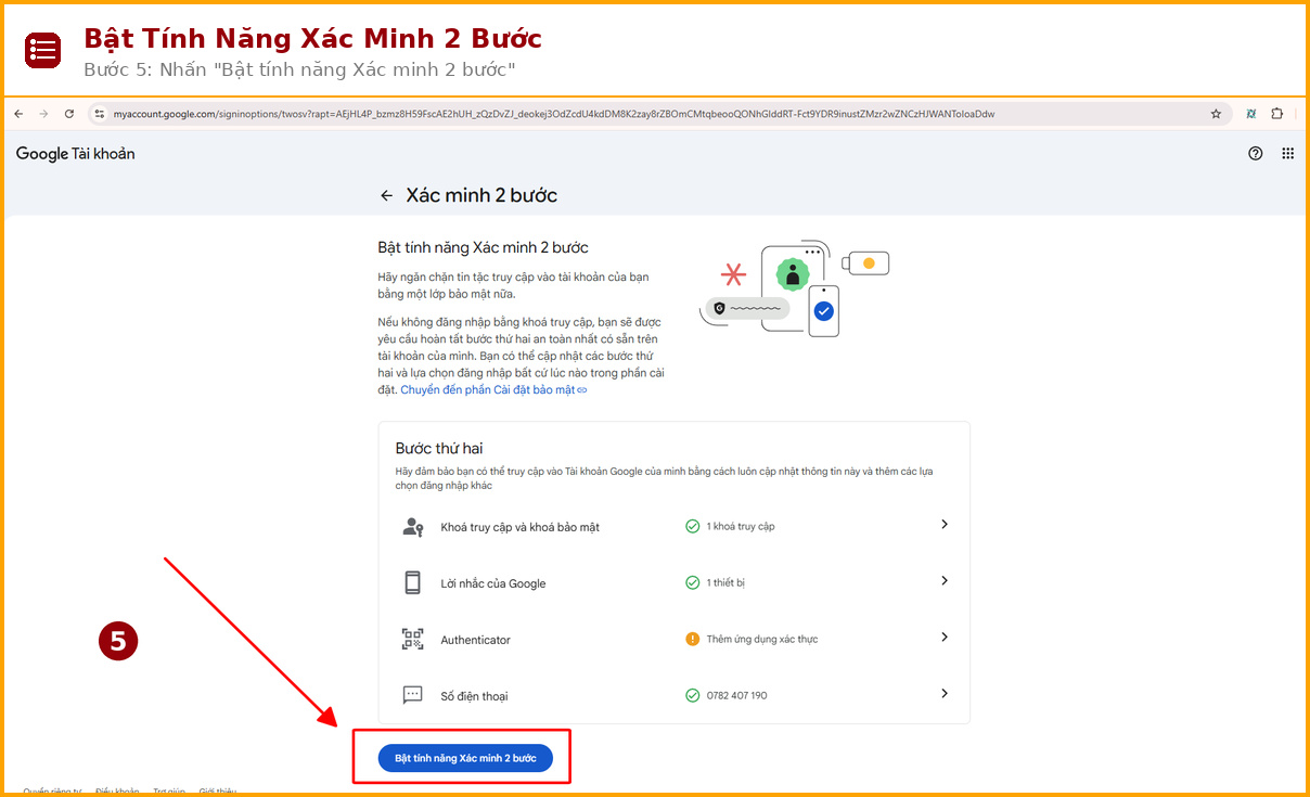 buoc 05 bat tinh nang xac minh 2 buoc 05