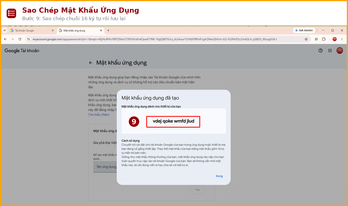 buoc 09 sao chep mat khau ung dung 10