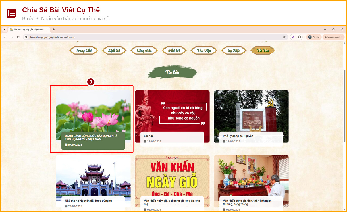 chia se bai viet cu the buoc 3