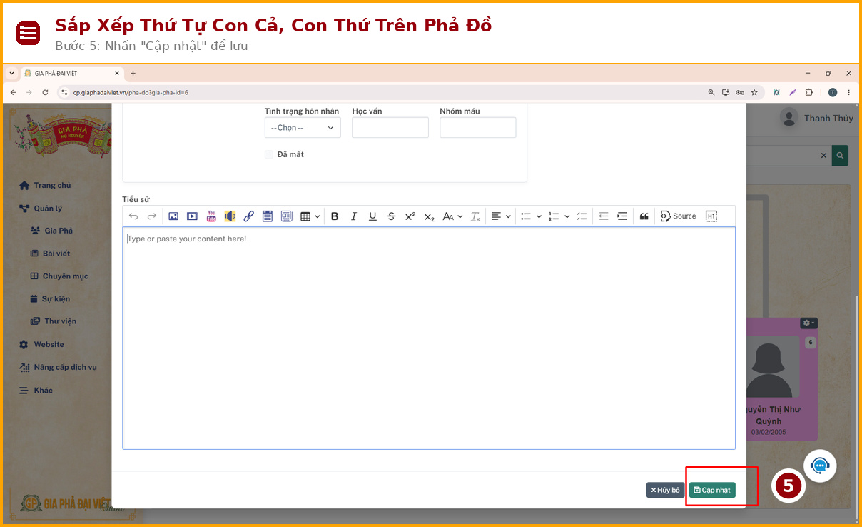 sap xep thu tu buoc 05