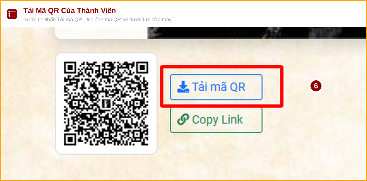 tai ma qr cua thanh vien buoc 6