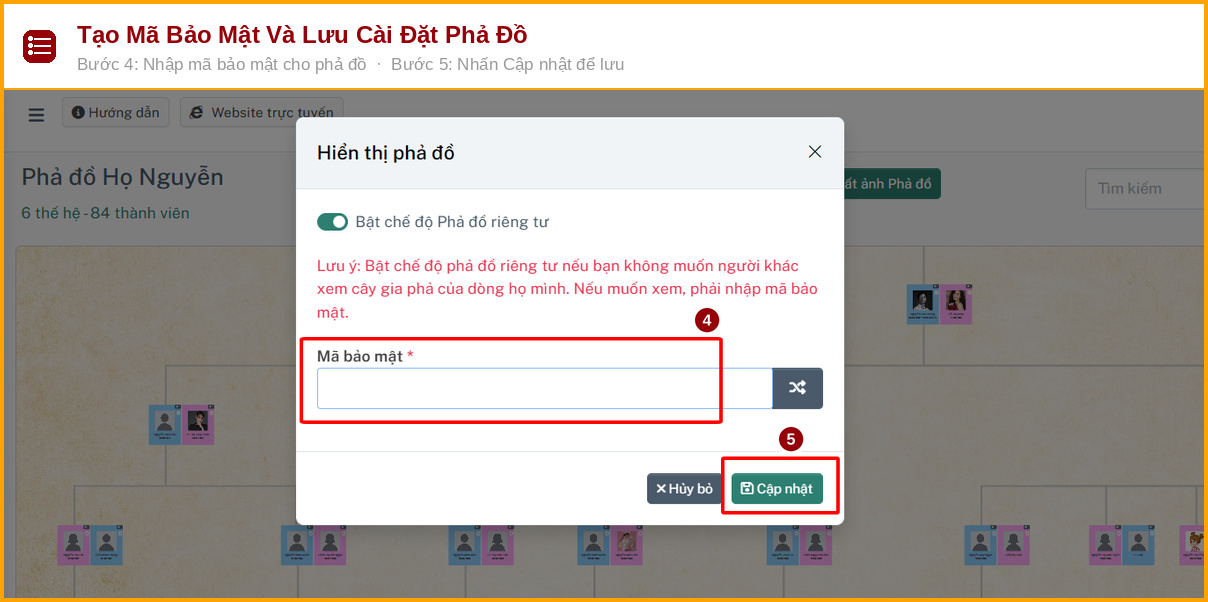 tao ma bao mat pha do