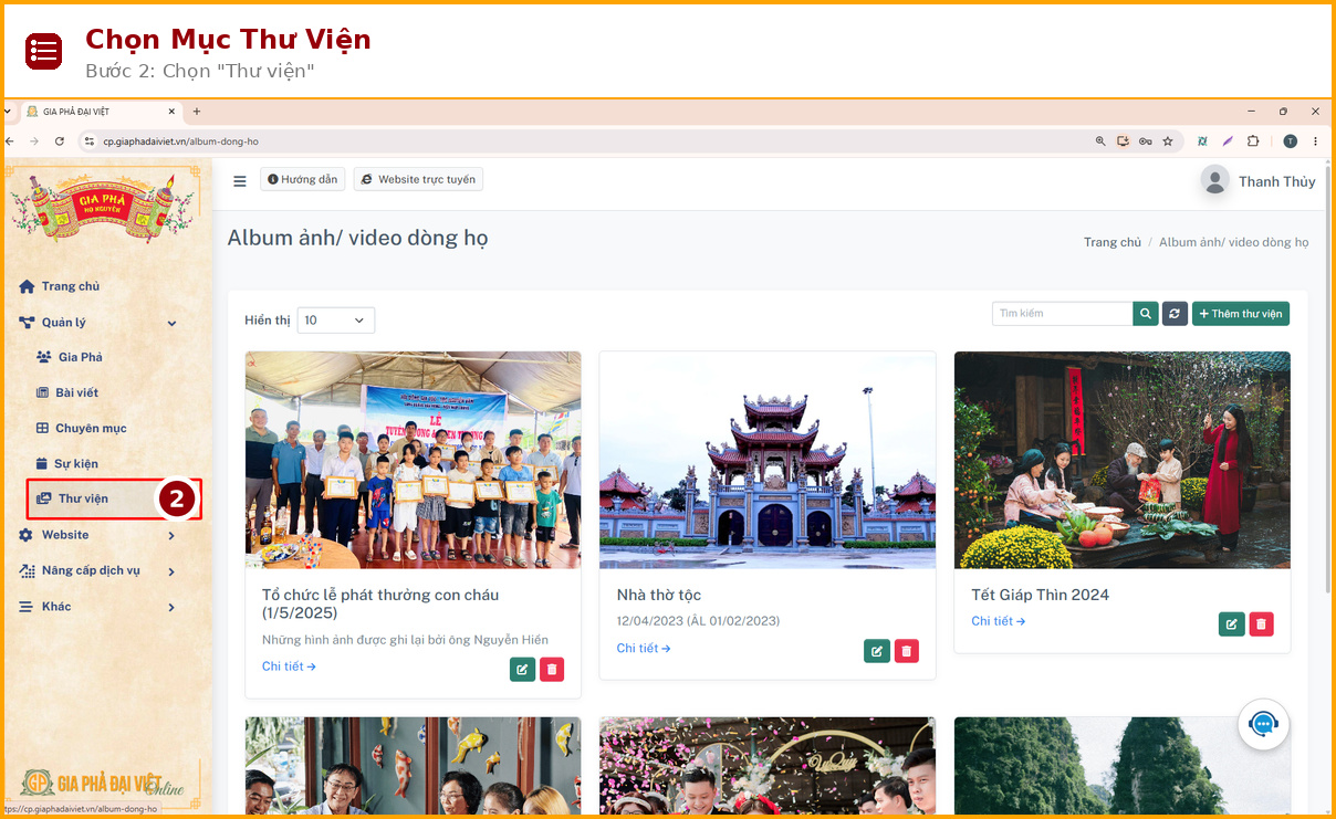 thuvien buoc 02 chon muc thu vien