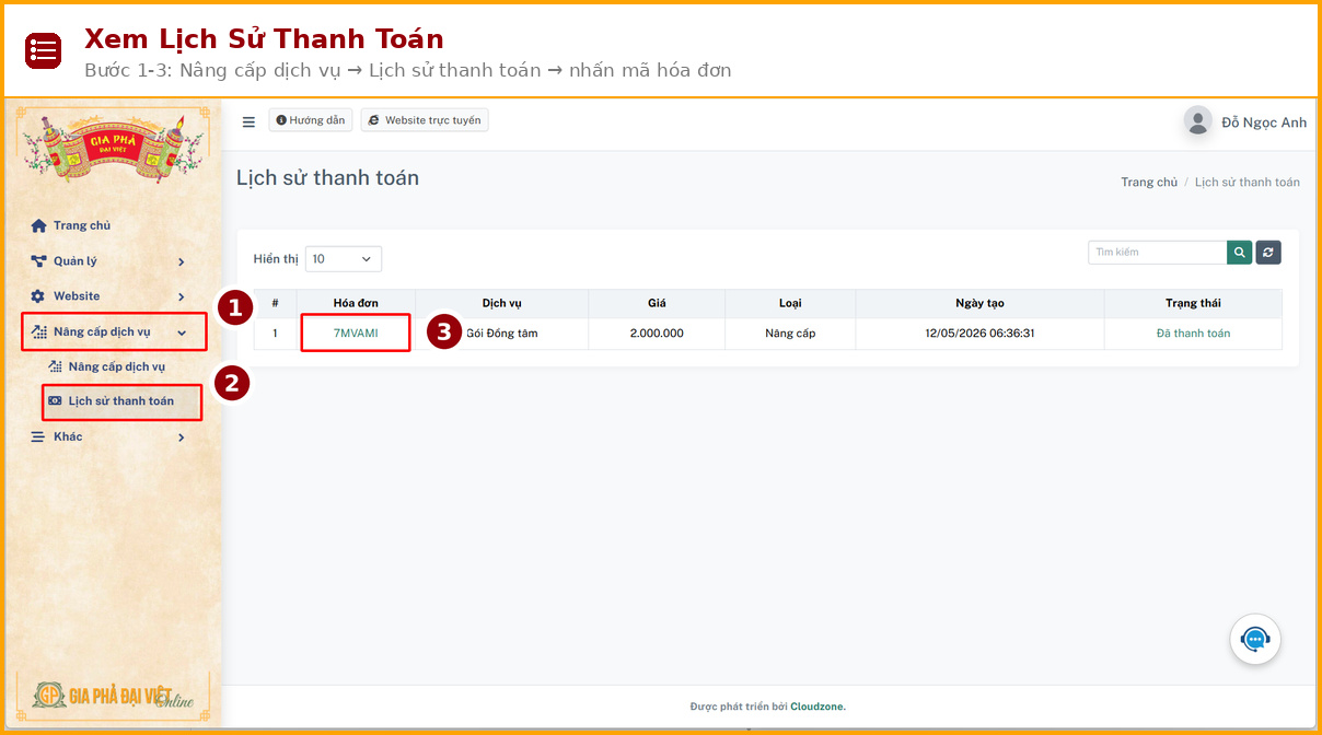 xem lich su tt buoc 01 03 xem lich su thanh toan