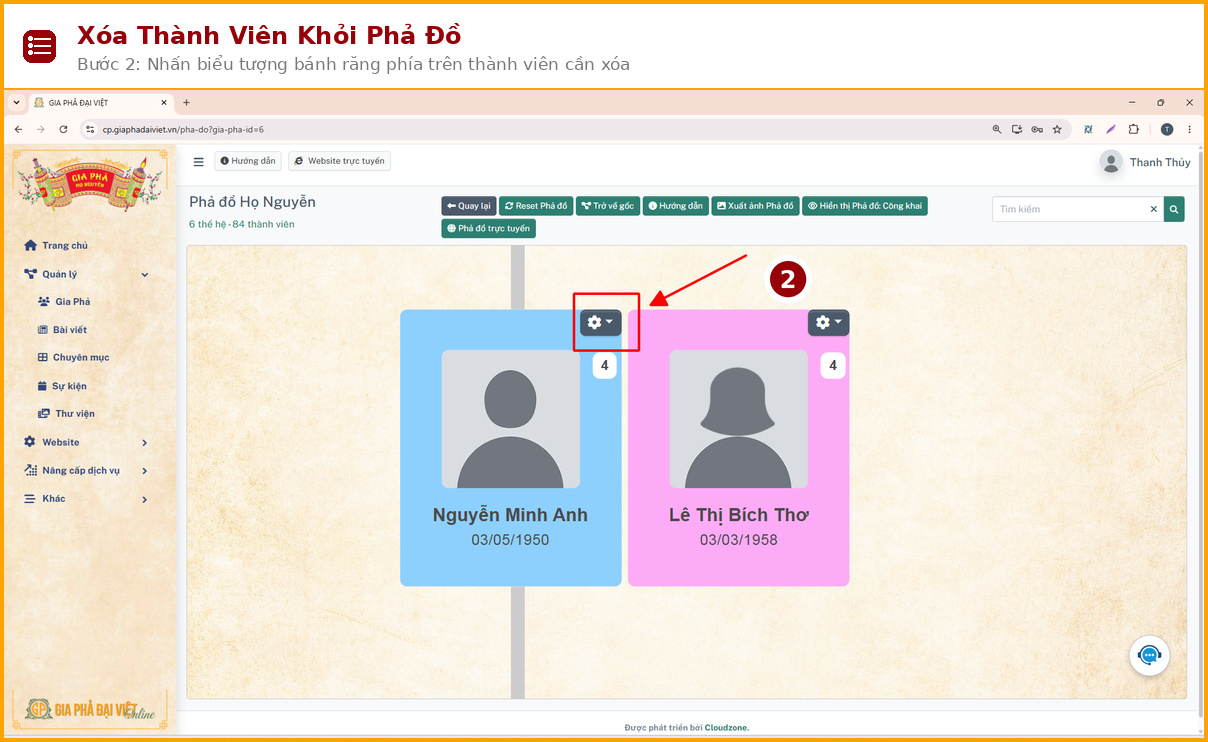 xoa thanh vien buoc 02