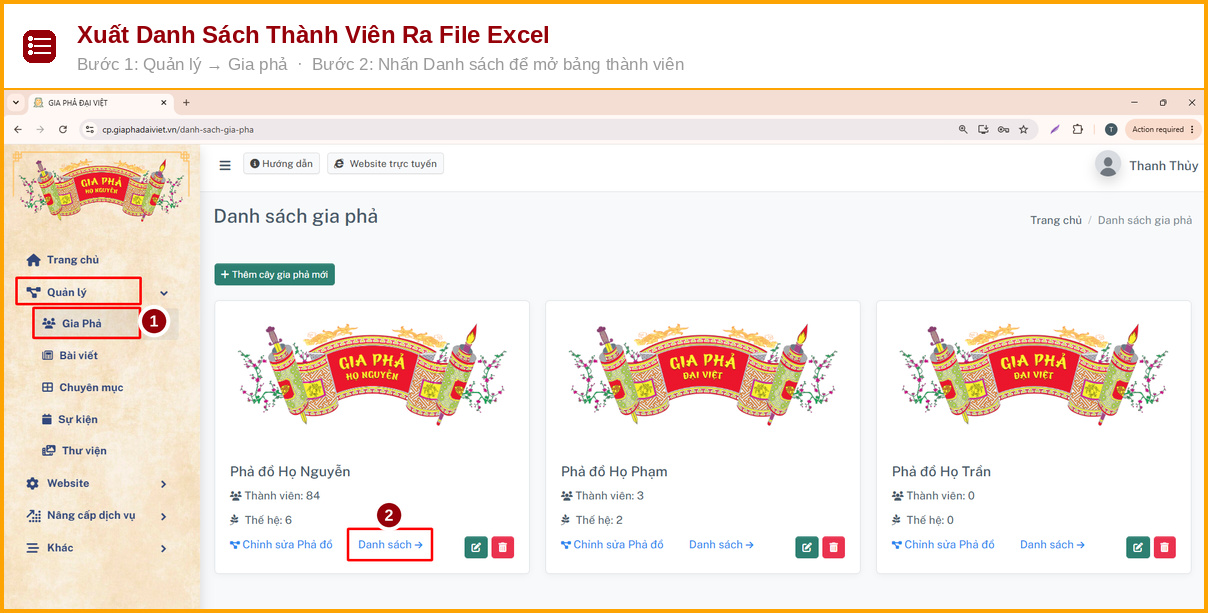 xuat danh sach thanh vien ra file
