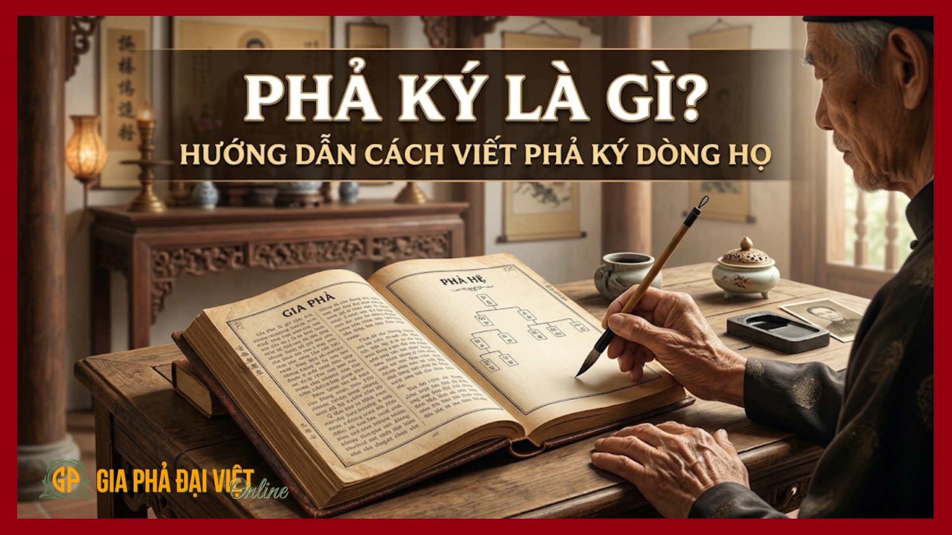Phả ký là gì Cách viết phả ký cho gia phả dòng họ
