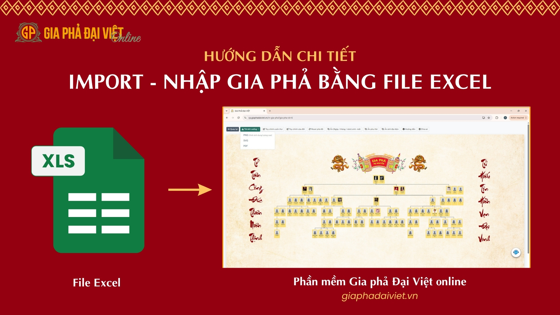 Hướng Dẫn Nhập Gia Phả Bằng File Excel Chỉ Trong 4 Bước